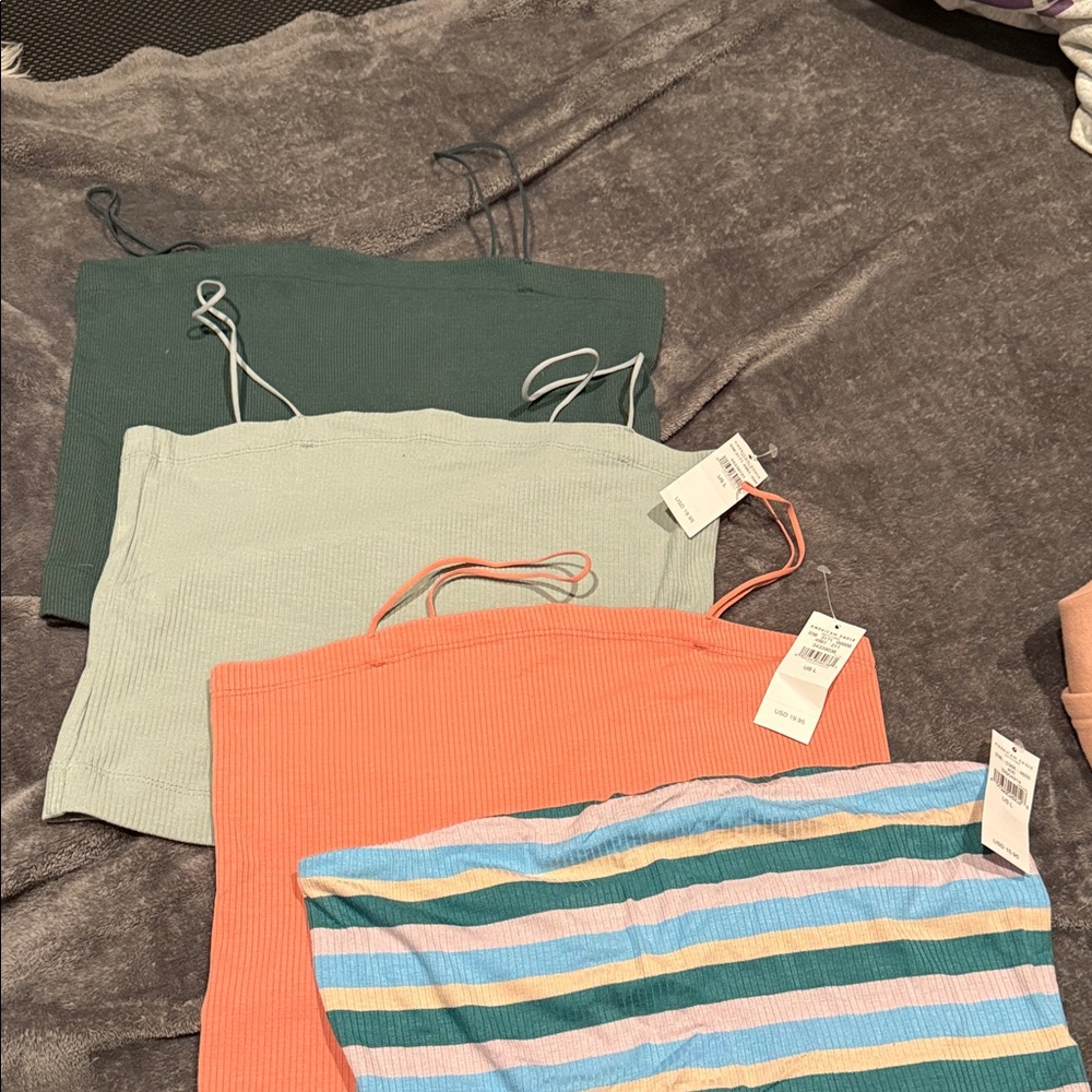 American Eagle Outfitters Multi-Color Crop Tops
